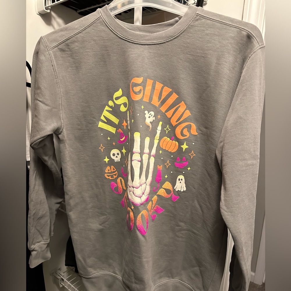 LE It's Giving Spooky Logo Sweatshirt by Rosie Daze